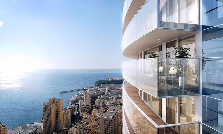 Auch die übrigen Apartments im Odeon Tower verfügen allesamt über eine Terrasse mit Meerblick.
