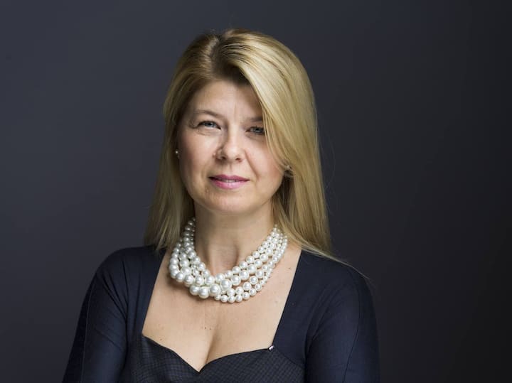 Portrait of Severina Pascu, CEO of UPC Switzerland, taken at UPC's headquarters in Wallisellen, in the Canton of Zurich, Switzerland on October 1, 2018. (KEYSTONE/Gaetan Bally)Severina Pascu, CEO von UPC Schweiz, portraitiert am 1. Oktober 2018 am Hauptsitz der UPC in Wallisellen. (KEYSTONE/Gaetan Bally)
