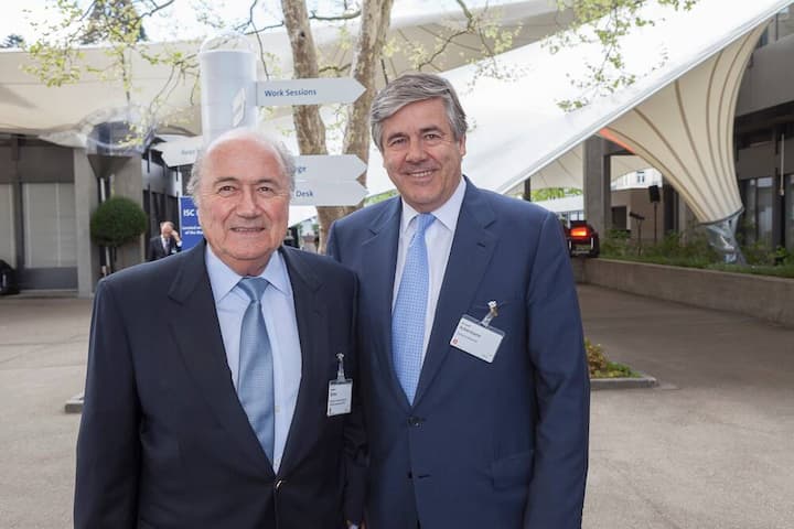 Joseph S. Blatter, FIFA; Josef Ackermann, Deutsche Bank