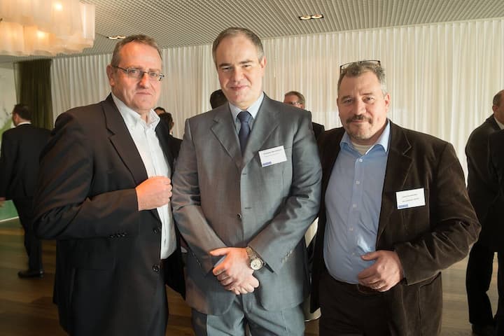 Andreas Werz, upc cablecom GmbH; Graziano Bernasconi, Projektleiter, Dätwyler Cabling Solutions AG; Jürg Aschwanden, Director Public Policy, upc cablecom GmbH