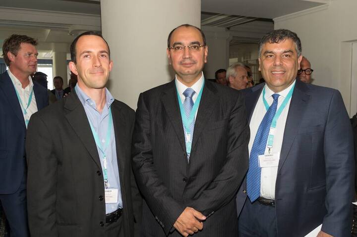 Filip De Reymaeker, President Eastern Europe, Barry Callebaut AG; Ali Ulker, Vice Chairman, Yildiz Holding, Türkei; Bilal Moussa Kaafarani, Chief Innovation Officer & Group President, Yildiz Holding, Türkei