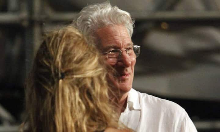 Hollywoodstar Richard Gere hatte sich unter die Zuschauer gemischt.