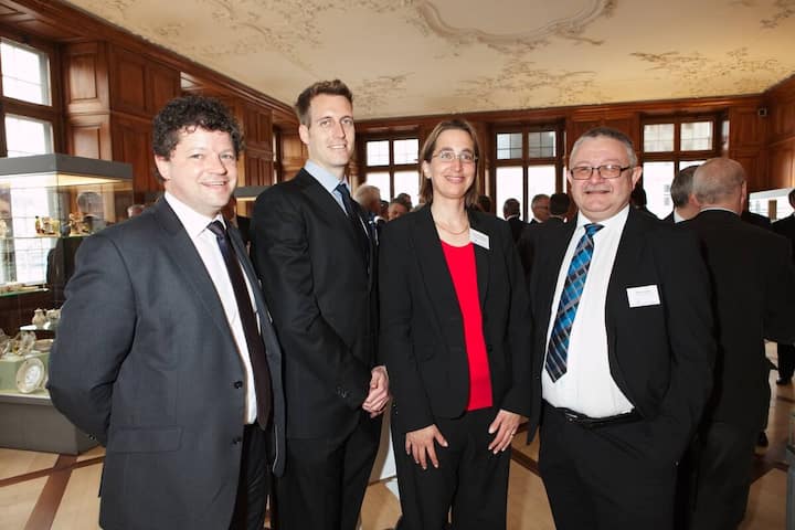 Moritz Oberli, Partner, PriceWaterhouseCoopers AG; Nick Mysicka, Business Development Manager, Interbrand AG; Cornelia Ritz Bossicard, Director, PriceWaterhouseCoopers AG; Markus Lauber, Sales Manager, T-Systems Schweiz AG