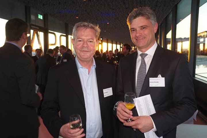 Ueli Dietiker, Leiter Group Related Businesses, Swisscom; Antimo Perretta, CEO, AXA Winterthur