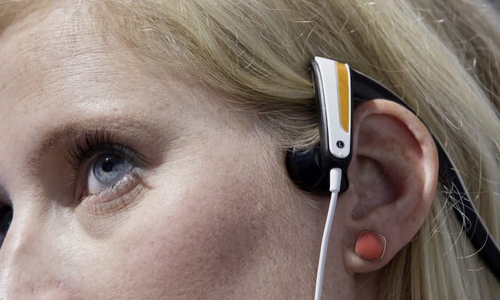 Ausgefallene Gadgets wie dieser Knochenleitkopfhörer dürfen an der Ifa nicht fehlen.