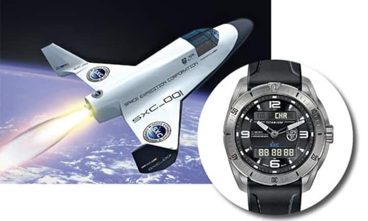 3 Minuten dauert es, bis ab 2014 die ersten Weltraumtouristen im Raumschiff «Lynx Mark II» der Firma Space Expedition Corporation mit nicht weniger als Mach 3 in 103 Kilometer Höhe angelangt sein werden. Als Partner der Firma engagiert sich die Uhrenmarke Luminox. Sie stellt an der Baselworld eine Uhrenserie vor, die exklusiv für das Raumfahrtprojekt designt wird.