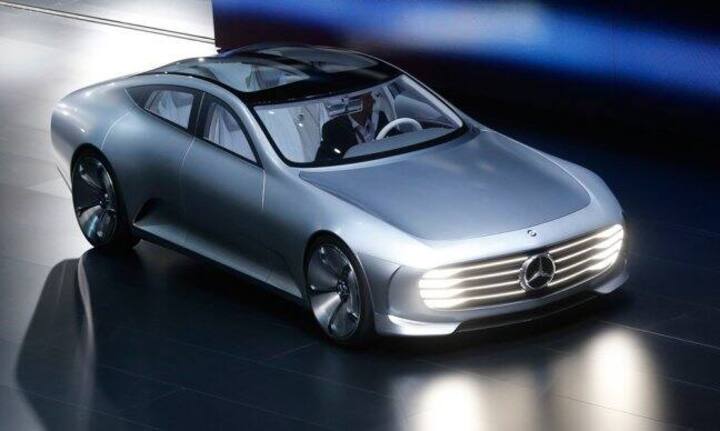 Mercedes Concept Car IAAIAA steht bei Mercedes für «Intelligent Aerodynamics Automobil». Das schnörkellose Fahrzeug hat für einen neuen Rekord im Windkanal gesorgt.