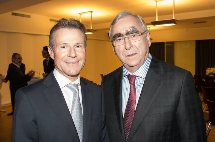 Peter Bühlmann, CEO NAB; Dr. Theo Waigel, Bundesminister a.D