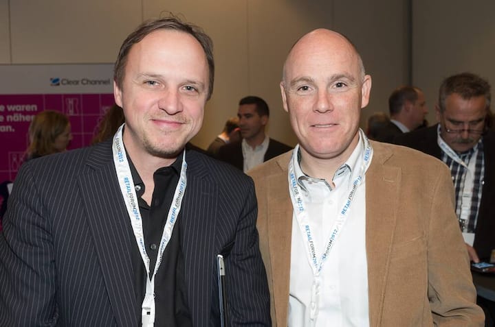 Christian Sutter, evoq communications AG; Patrick Stäuble, Centerleiter Shoppi Tivoli