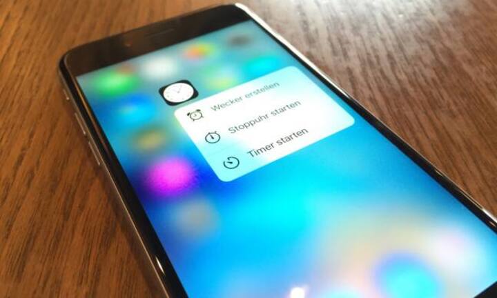 Die auffälligste Neuerung ist das 3D-Touch-Display. Der Touchscreen besteht jetzt aus einer druckempfindlichen Schicht. Entscheidend ist, wie stark der Nutzer aufs Display drückt.