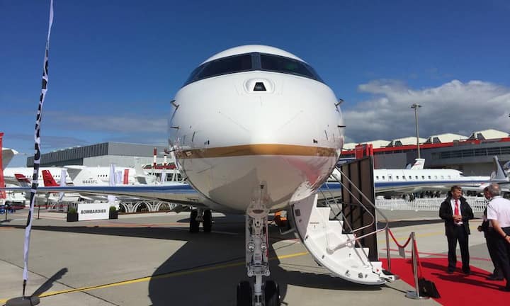 Die Global 6000 von Bombardier...