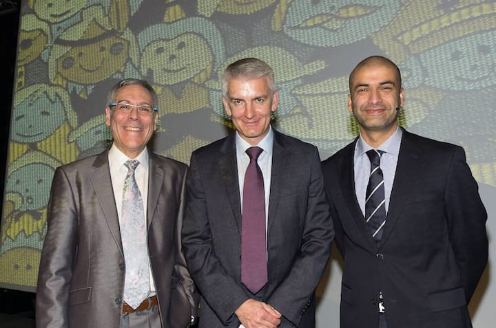 Lluis Martinez-Ribez, ESADE; Thomas Rudolph, Direktor Forschungszentrum für Handelsmanagement; Nikhil Nathwani, Regional Head of Retail Europe, Desigual