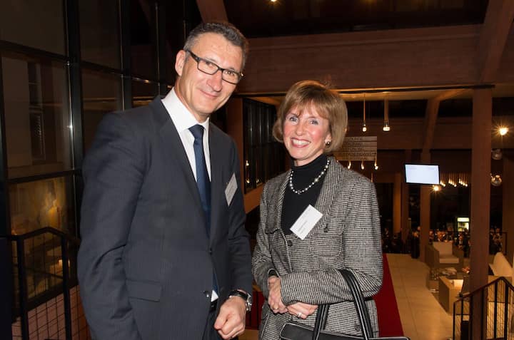 Rudolf Huber, CFO Forum Schweiz - CFOs Präsident; Isabelle Saxer, KPMG AG
