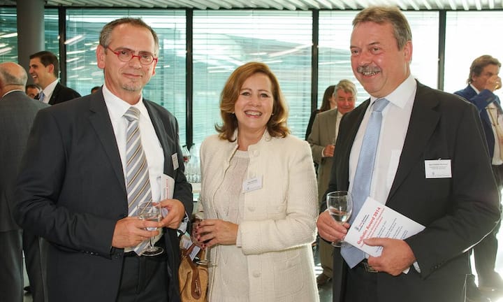 Raffaele Leonetti, Director, Commerzbank AG Romandie Region; Mary Hofstetter, Development Director, Blue Heron Productions; Jean-Frédéric Berthoud, Director, Développement Economique Canton de Vaud
