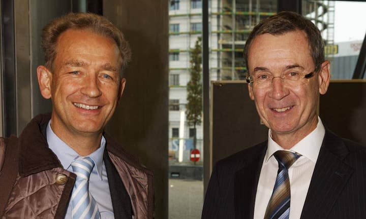 v.l.n.r. Bult Adrian, VRP Swissgrid, Dieter Bernauer; Leiter Swisscom Beteiligungen