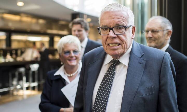 Platz 1:  Auch der früher in Hamburg ansässige Logistikunternehmer Klaus-Michael Kühne kommt auf ein Vermögen von acht bis neun Milliarden Franken und liegt damit mit den Erben Liebherr etwa gleich auf. Keystone