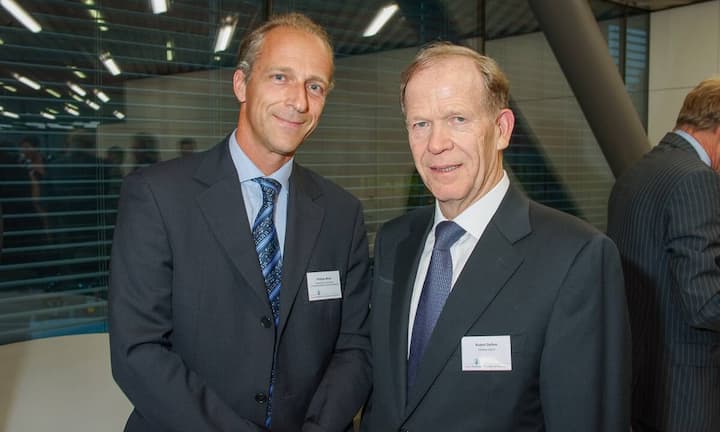 Philippe Meyer, Head of International Affairs, Chambre de Commerce, d'Industrie et des Services de Genève; Robert Deillon, CEO, Geneva Airport