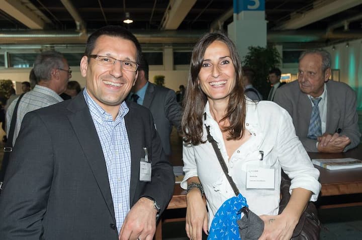 Christian Vetterli, Acutronic Switzerland Ltd.; Sandra Sai, Swissmem