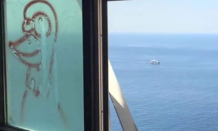 Scheiben sind zerschlagen oder versprüht.