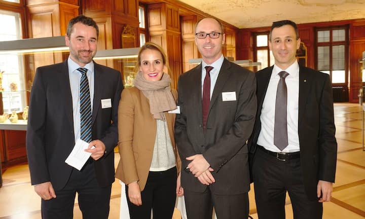 Christoph Lienhard Jähnig, Sales Executive, Maersk Switzerland GmbH;
Naemi Benz, Client Manager Banking Industry, IBM Switzerland AG;
Reto Stauffer, CEO, consulas gmbh;
Adrian Mueller, Managing Director, HP Schweiz GmbH