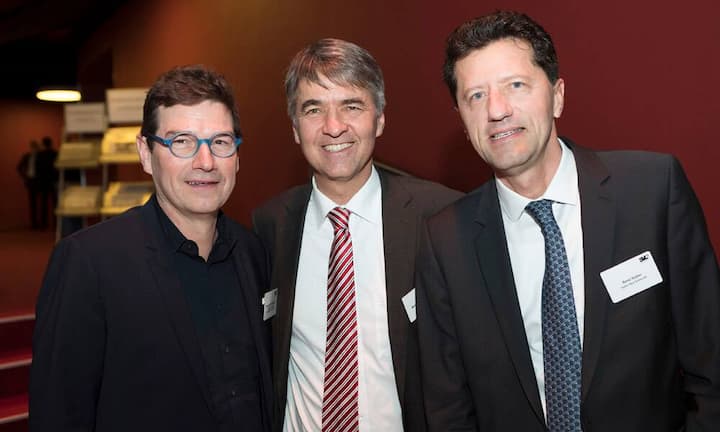 Hanspeter Kienberger, Bommer + Partner Treuhandgesellschaft; Alex von Graffenried, Berner Stadtpräsident; Rene Huber, Huber Real Estate AG