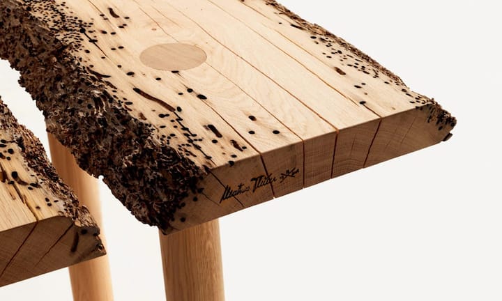 Briccole, Tisch für Riva 1920, 2009.Obiettivo Effe, Riva 1920