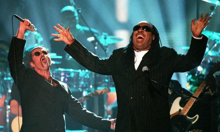 .. beispielsweise mit dem US-Musiker Stevie Wonder...