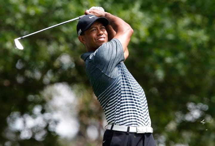 6. Platz: Der Golfspieler Tiger Woods verdient jährlich 61.2 Millionen Dollar.