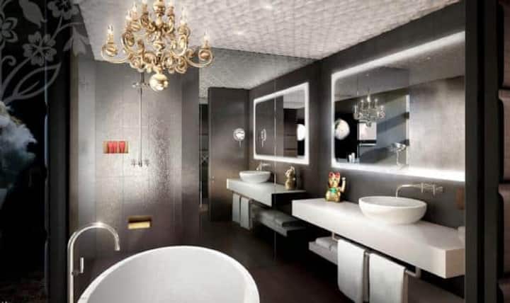 Hier ein Blick ins Bad.