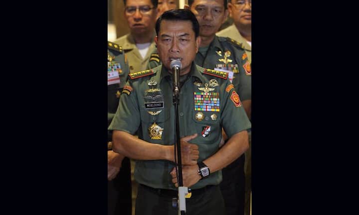 General Moeldoko in Singapur: Am Handgelenk vermutlich eine exklusive Richard Mille.Keystone
