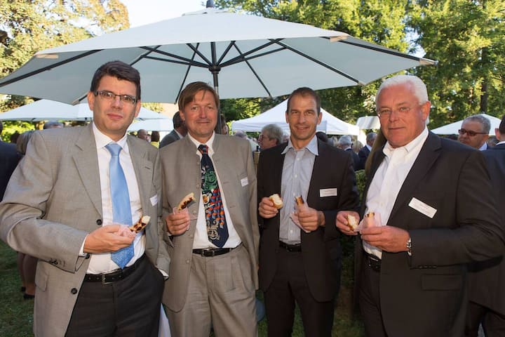 Michael Schumacher, CEO, Sanitas Troesch AG; Peter E. Naegeli, Managing Director, Abegglen Management Consultants AG; Ronald Fehlmann, CEO, Comet Holding AG; Heinz Haller, Vorsitzender der Geschäftsleitung, Dow Europe GmbH
