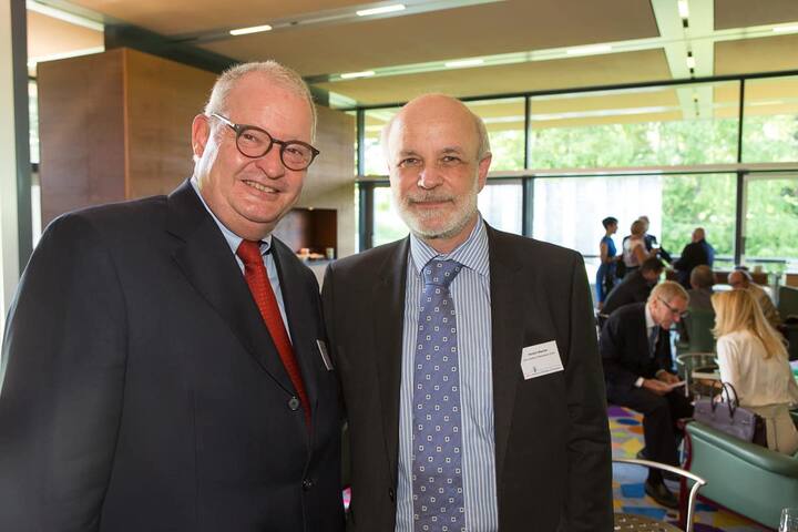 Walter H. Anderau, President, chocosuisse; Herbert Wanner, Director, Ciscco Systems (Switzerland) GmbH