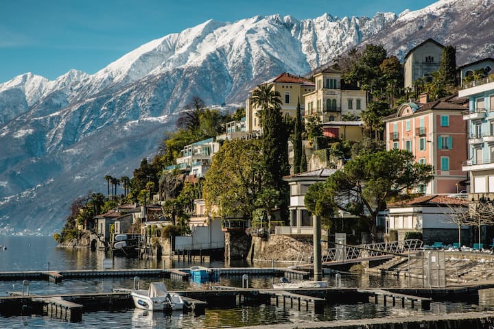 Auch im Winter gibt es in Ascona viel Sonnenschein.
