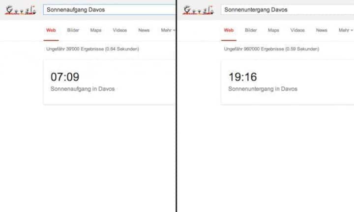 Sonnenauf- und Untergang
Für Wanderungen und andere Aktivitäten sind Informationen zum Sonnenauf- und Untergang wichtig.