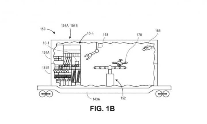 Im Innern der Container gibt es Einrichtungen zur Wartung der Drohnen. Zudem können Waren gelagert werden. Nur die letzten Kilometer der Auslieferung erfolgen aus der Luft.