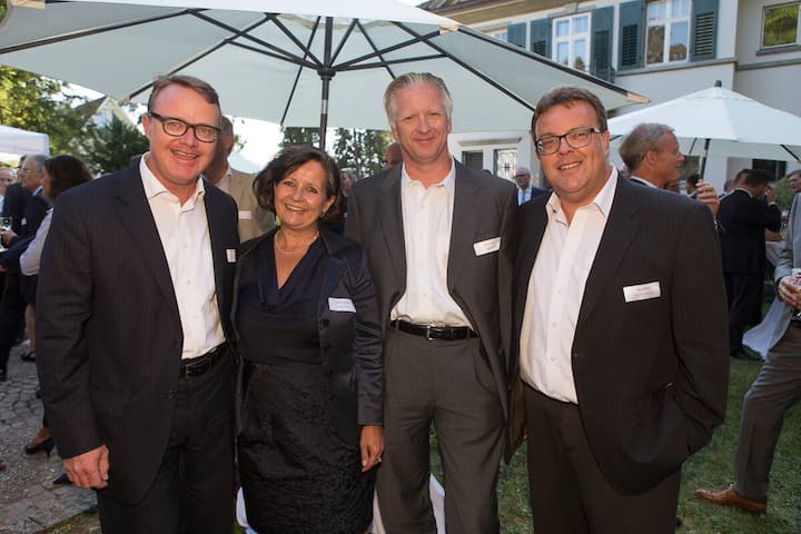 Stephan Bergamin, CFO, Goldbach Media Management AG; Christina Kuenzle, Gründerin & Partnerin, Choice Ltd.; Martin Schwab, CFO, Axpo Holding AG; Daniel Schibli, CFO, AEW Energie AG