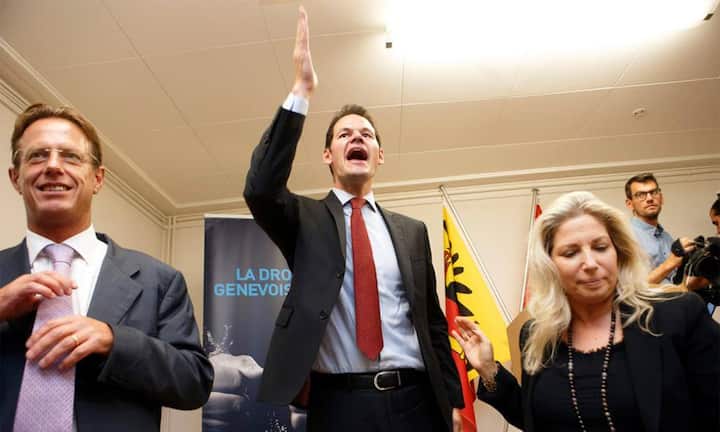 Diese Politiker könnten Bundesrat Burkhalter beerben:Die Genfer FDP schickt für die Nachfolge von Didier Burkhalter Pierre Maudet (Mitte) ins Rennen. Die Delegierten der Kantonalpartei nominierten den 39-jährigen Genfer Staatsrat mit Akklamation. Maudet ist ein politischer Senkrechtstarter und gilt als Winner-Typ. Bereits mit 21 Jahren zog er ins Genfer Stadtparlament ein und schaffte 2007 mit 29 Jahren den Einzug in die Stadtregierung. 2012 wurde er in die Kantonsregierung gewählt.