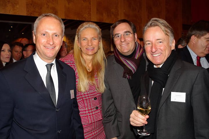 Hans-Peter Hess, Senior Advisor, Roland Berger Strategy Consultants AG; Andrea Schaller, President, Global Environmental Society; Lars Sonderegger; Yves Rogivue, President and Managing Director EMEA, Innerworkings Switzerland LLC