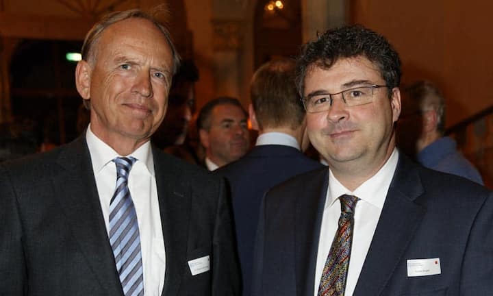 v.l.n.r. Dr. Wilhelm-Otto Lampe; Botschafter der Bundesrepublik Deutschland, Kaspar Engeli; Handel Schweiz