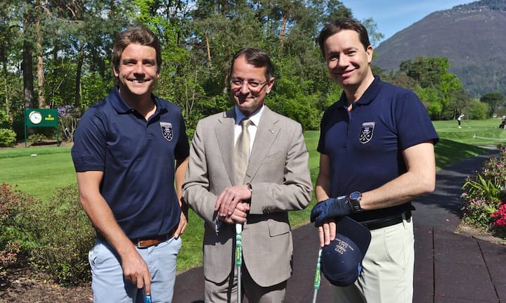 Julien Clément, Schweizer Top-Profi-Golfer;
Simon V. Jenny, Direktor, Hotel Castello del Sole, Ascona;
Siro Barino, Geschäftsführer, Swiss Deluxe Hotels
