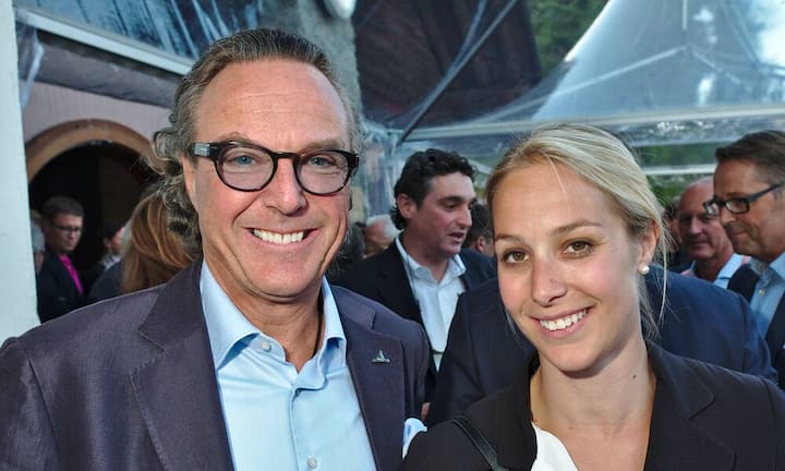 Reto Mathis, Gastro-Unternehmer, Mathis Food Affairs;
Leta Joos, Präsidentin, CSI St. Moritz und "Königin des Engadins" als Siegerin des Skijöring 2015