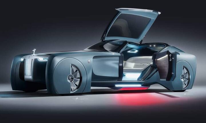 Mit ihren Konzeptstudien gehen selbst traditionelle Autobauer gerne ungewöhnliche Wege, die sie sich bei den Autos in Serienproduktion vermutlich nie trauen würden. Zumindest noch nicht. Sieben Autos, die 2016 präsentiert wurden:Rolls-Royce Vision 100Dieses Konzeptauto ist gleich in mehrfacher Hinsicht überwältigend. Das Design ist zwar insgesamt alles andere als gewöhnlich, aber ein besonderer Hingucker sind die Räder, die in einer Box zu stecken scheinen.