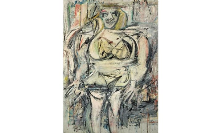 Platz 5: Willem de Kooning – «Woman III» (1953)
Der Hedgefondsmanager Steven A. Cohen kaufte 2006 das Meisterwerk des abstrakten Expressionisten Willem de Kooning. Für das 1,2 mal 1,7 Meter grosse Gemälde blätterte Cohen 137,5 Millionen Dollar hin. Das Bild war vorher ebenfalls in der Privatsammlung von David Geffen.