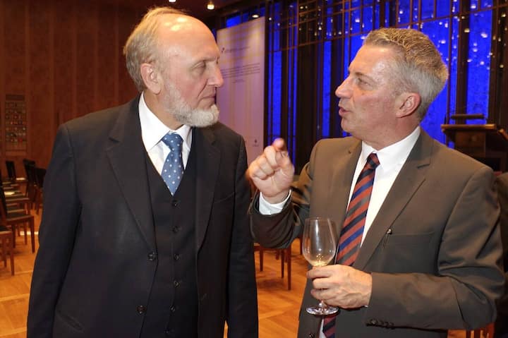 Hans-Werner Sinn, Ökonom; Reto Lipp, Moderator