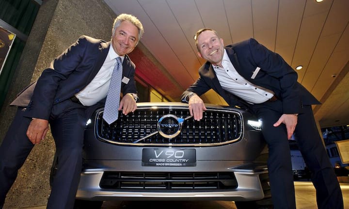 Domenico Gaito, Volvo Car Switzerland AG;
Volvo V90 Cross Country;
Peter Schleuniger, Volvo Car Switzerland AG