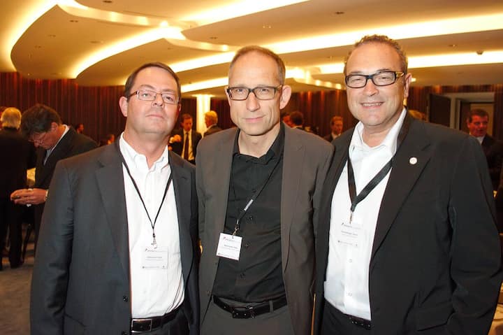 Beat Dällenbach, Advisory Partner, PriceWaterhouseCoopers AG; Reto Brennwald, Schweizer Fernsehen; Kenny Eichenberger, Geschäftsinhaber, Kenny's Auto-Center AG. Bilder: Markus Senn