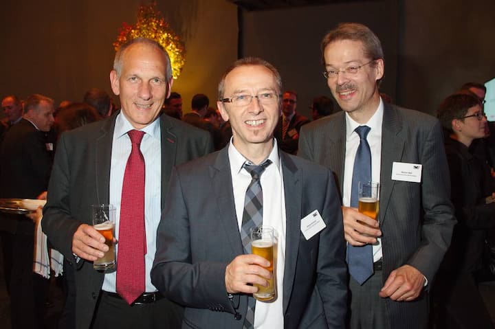 Josef Wechsler, MS Management Systems GmbH; Alfons Schmid, Clientis EB Entlebucher Bank; Walter Näf, Schweizerische Nationalbank