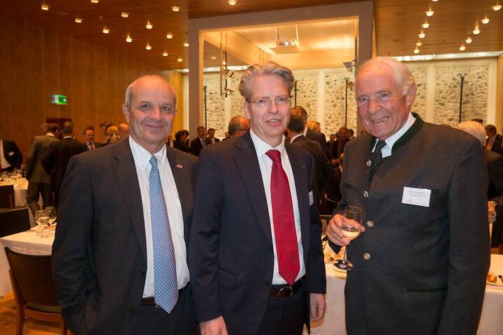 Martin Naville, CEO AMCHAM; Michael Buscher, CEO oc oerlikon AG; Egon P.S. Zehnder, Egon Zehnder International (Switzerland) Ltd.