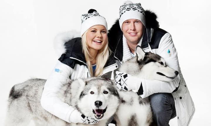 Die Nationalmannschaft von Estland wurde vom heimischen Label Monton eingekleidet. (Bild: facebook.com/montonfashion)