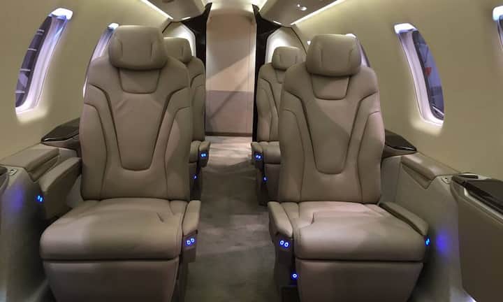 In der gezeigten Version «Vail» ist das Flugzeug für sechs Passagiere bestuhlt.